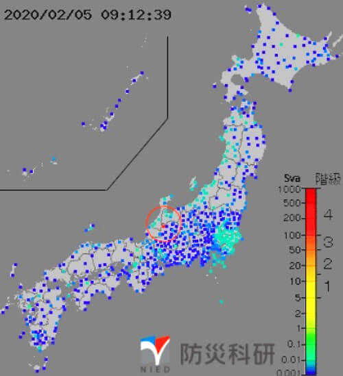 強震モニタの画像