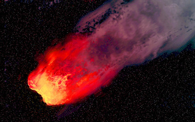 隕石のイメージイラスト