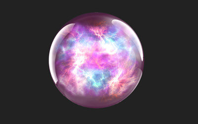 光の玉(オーブ)のイメージイラスト