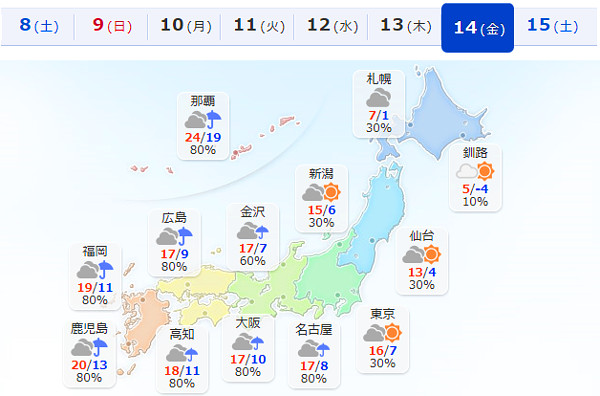 天気予報図
