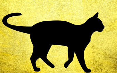 黒猫のイラスト