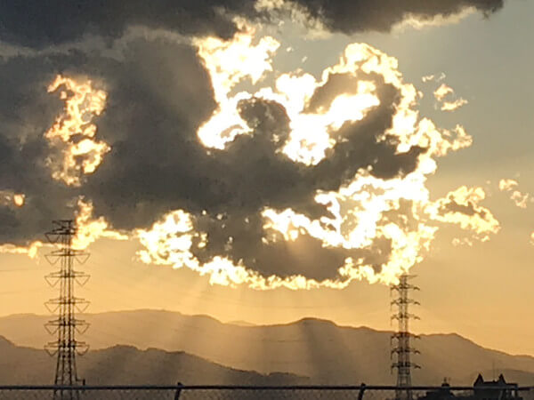 火の鳥のような雲の写真