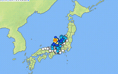 地震情報の画像