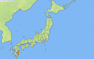 地震情報の画像