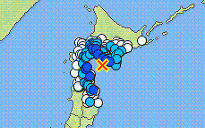 地震情報の画像