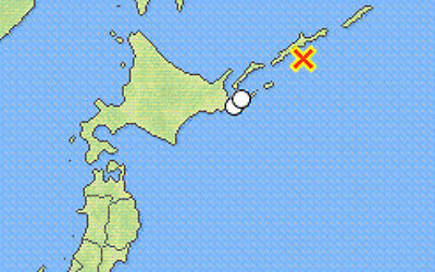 地震情報の画像