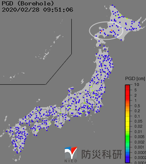 強震モニタの画像