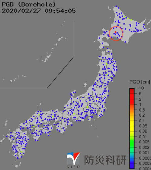 強震モニタの画像