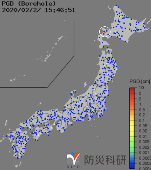 強震モニタの画像
