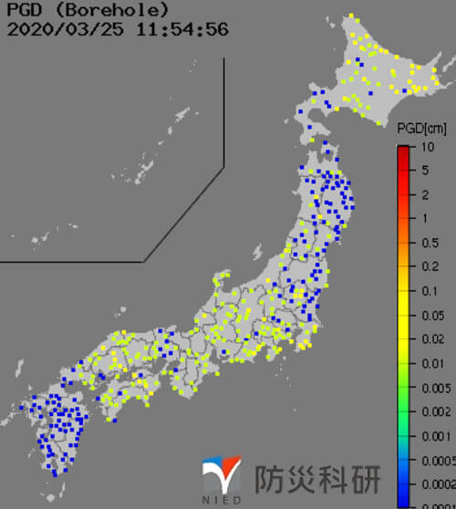 強震モニタの画像