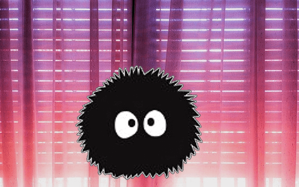 まっくろくろすけのイラスト