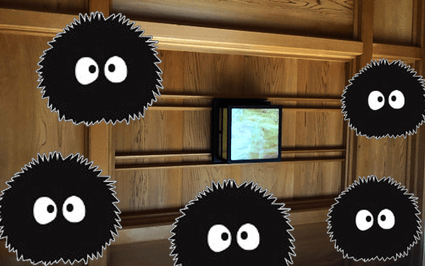 まっくろくろすけのイラスト