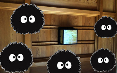 まっくろくろすけのイラスト