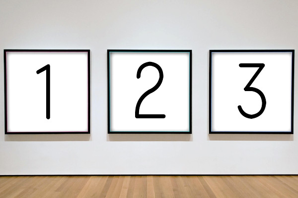 ナンバーのイラスト