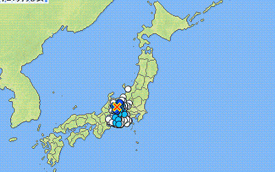 地震情報の画像