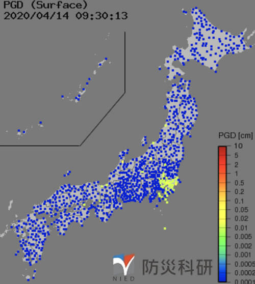 強震モニタの画像