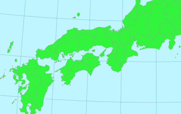 日本地図の画像