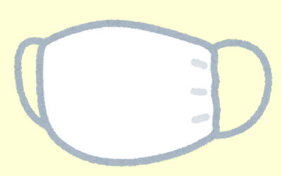 布マスクのイラスト