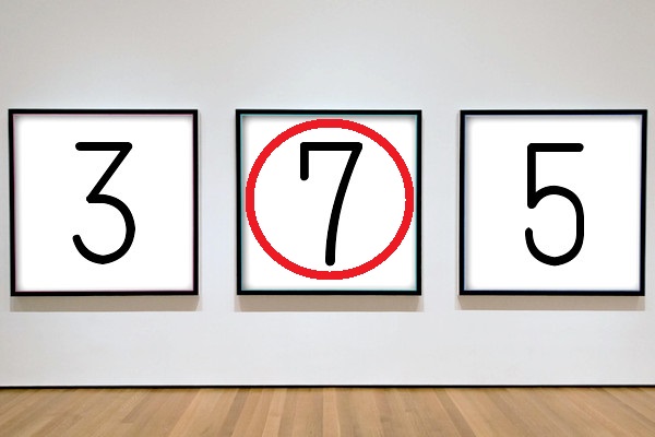 ナンバーのイラスト