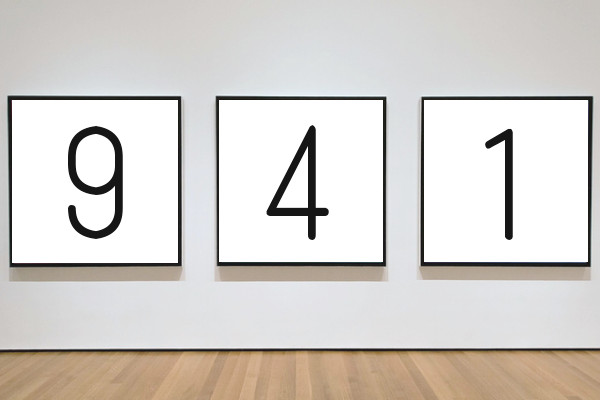 ナンバーのイラスト