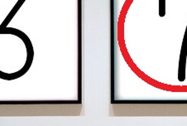 ナンバーのイラスト(拡大)