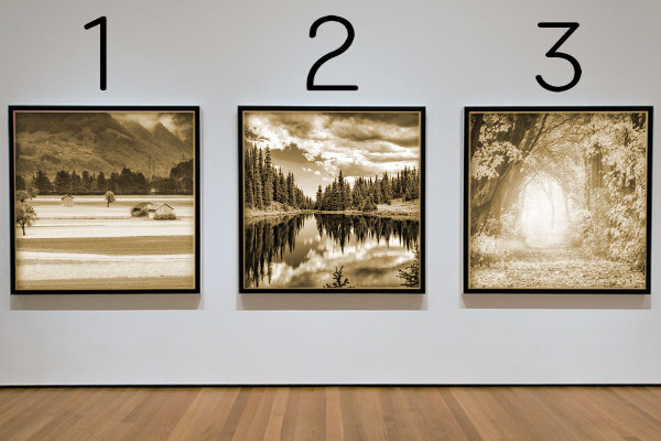 3枚の写真(セピア)