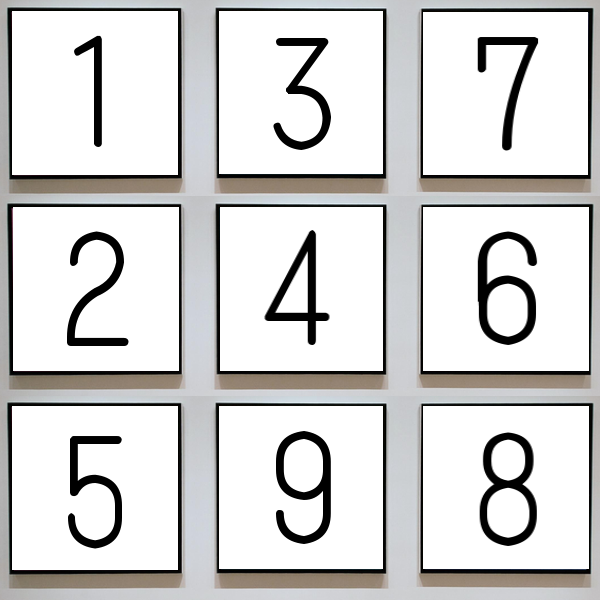 数字のイラスト(問題)