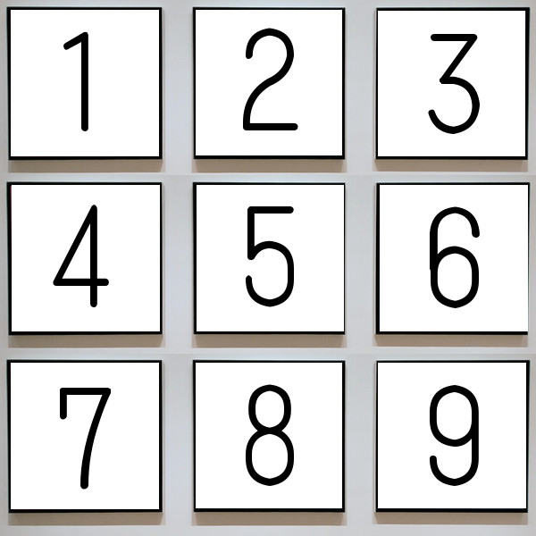数字のイラスト(問題)