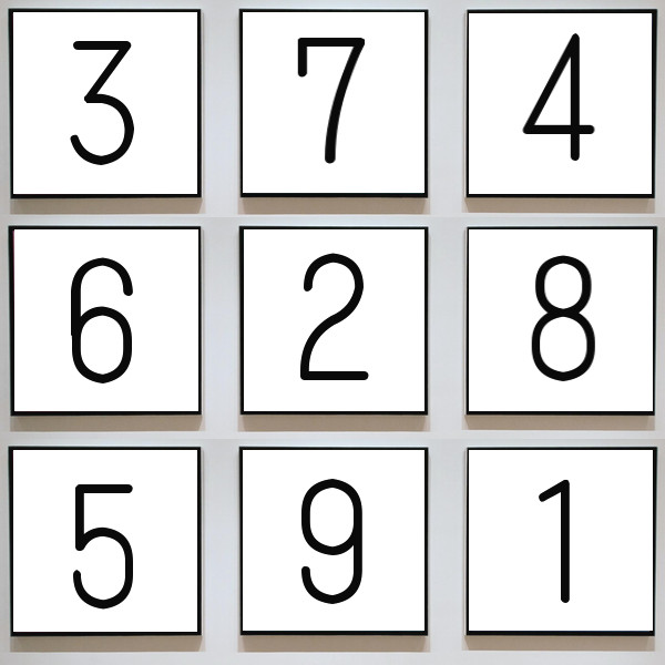 数字のイラスト(問題)