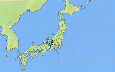 地震情報の画像