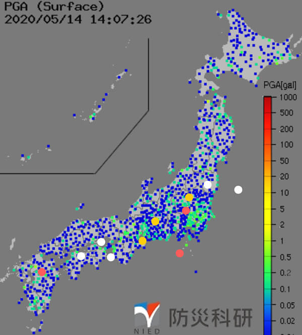 強震モニタの画像