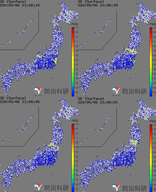 強震モニタの画像