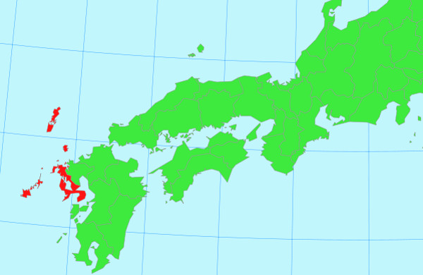 日本地図の画像