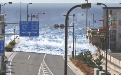 津波のシミュレーション画像