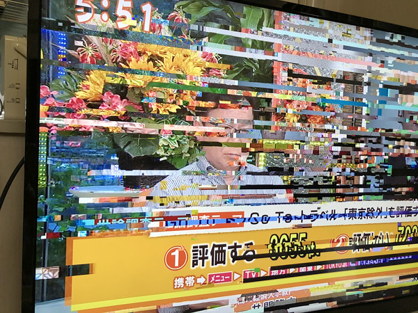 テレビ画面の写真