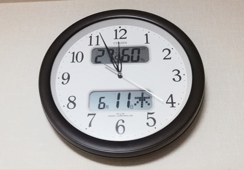 電波時計の写真