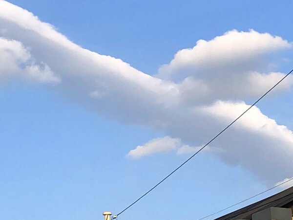 地震雲の投稿写真