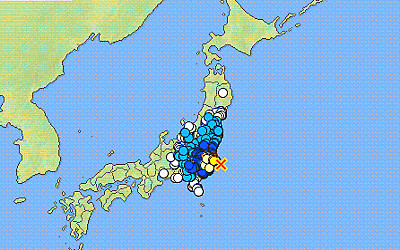 地震情報の画像