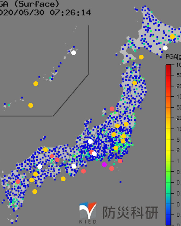 強震モニタの画像