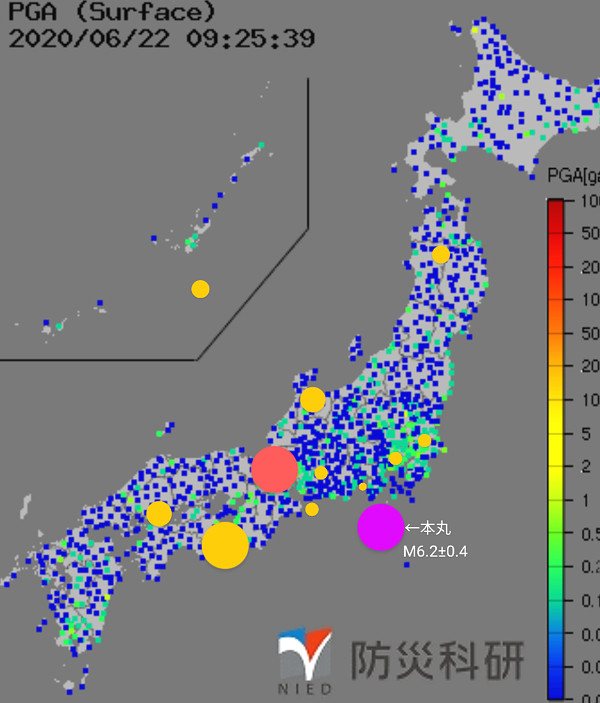 強震モニタの画像