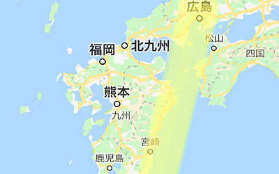 地震予知の場所を記した日本地図の画像