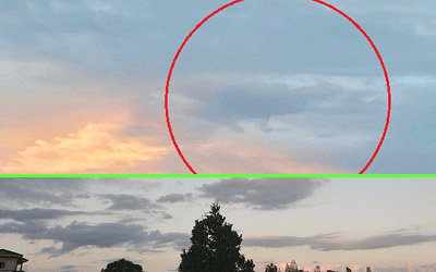 龍のような雲の写真