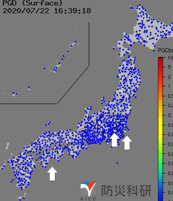 強震モニタの画像