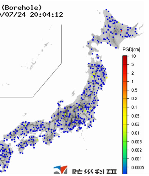 強震モニタの画像