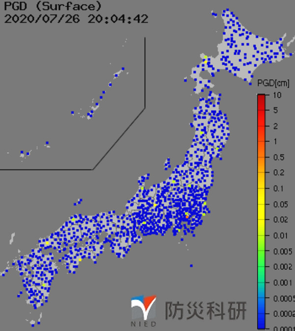 強震モニタの画像