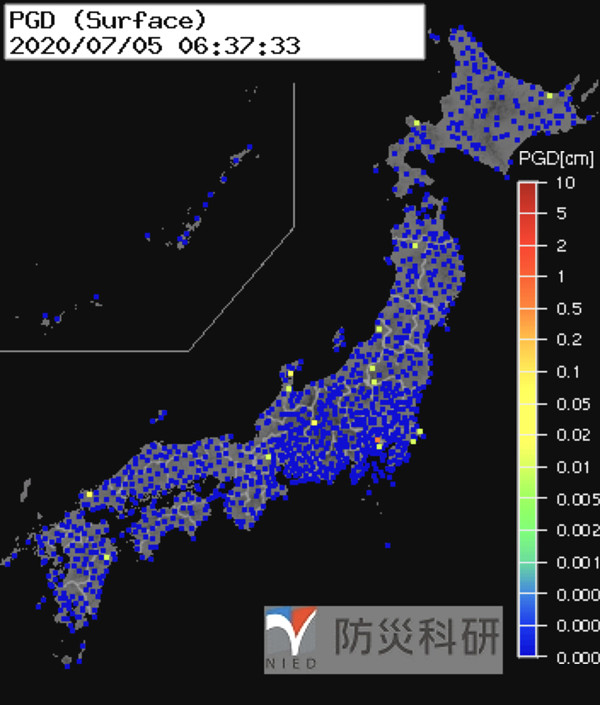強震モニタの画像