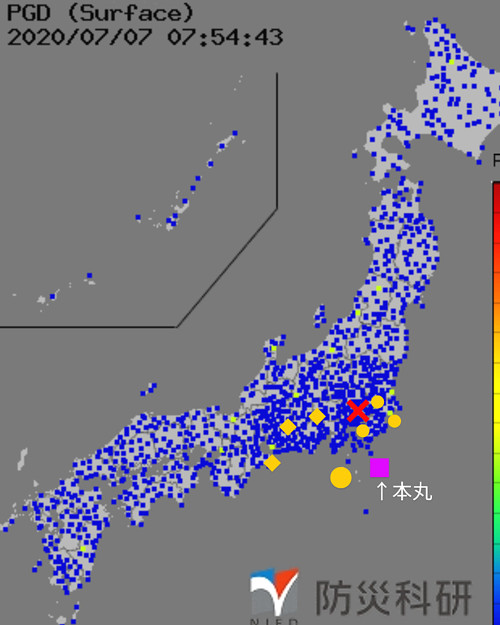 強震モニタの画像