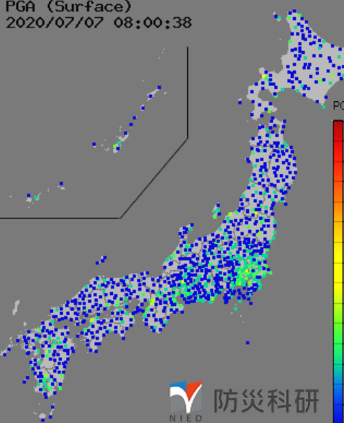 強震モニタの画像