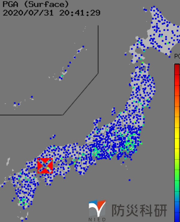 強震モニタの画像