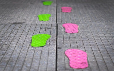 足跡のイメージ写真